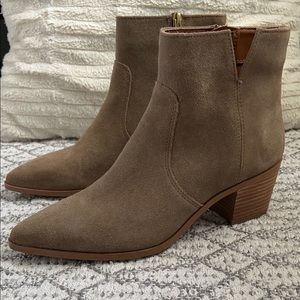 Franco Sarto suede booties